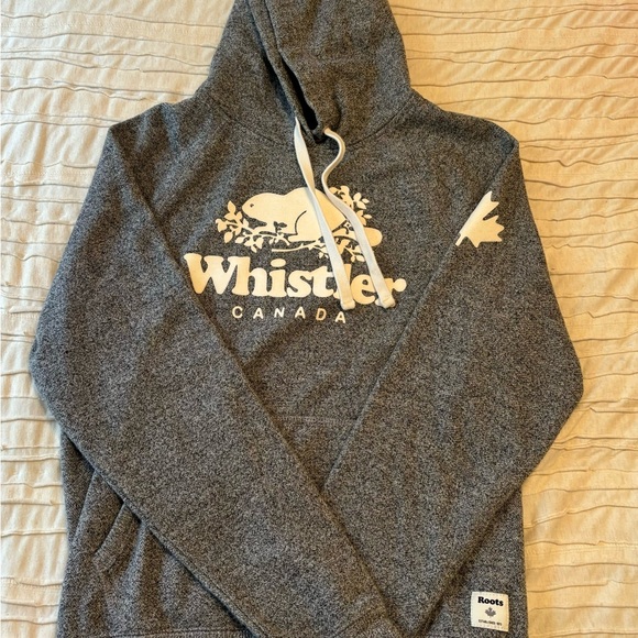 Roots whistler Canada pullover hoodie logo sweatshirt ski British Columbia - Picture 3 of 6